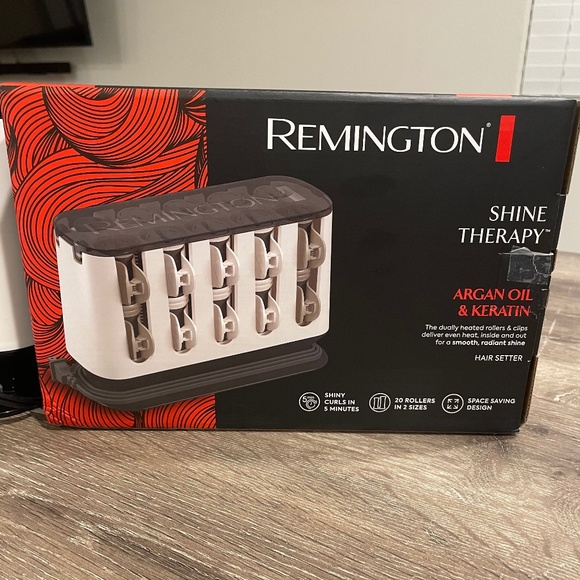 NIB! REMINGTON Shine Therapy Hair/Setter Hot Rollers Argan Oil Keratin - Picture 5 of 8